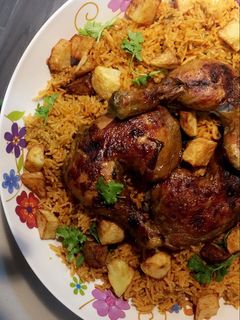 صورة لوصفة كبسة دجاج