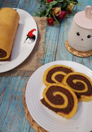 Foto resep Lapis Surabaya gulung
