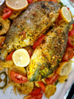 Una foto de Dorada al horno