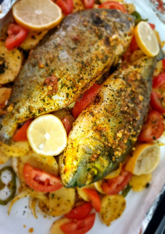 Una foto de Dorada al horno