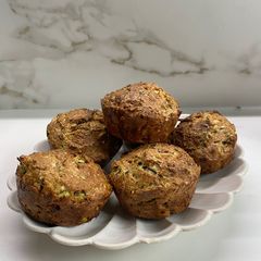 A picture of Tasty Vegan-friendly Zucchini Muffins.