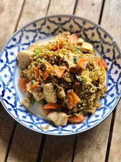 รูปของ ผัดซีอิ๊วเส้นผักอกไก่ แบบลีนๆ