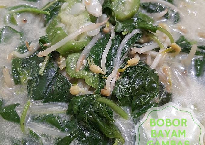 Resep Bobor Bayam Gambas Toge Sayur Bayam Oyong Toge Kuah Santan Oleh