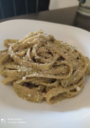 Una foto de Espagueti poblano 🍝