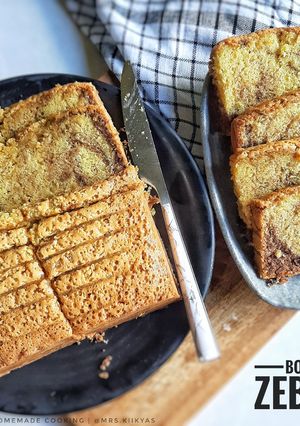 Foto resep Bolu zebra/Bolu marmer (pakai oven tangkring)
