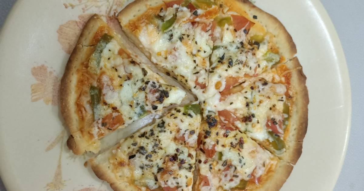 Jain Pizza (No Yeast, No Oven) Recipe by Dimple Shah Cookpad