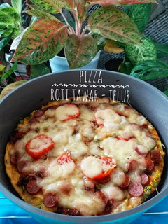 Foto resep Pizza Roti Tawar Telur