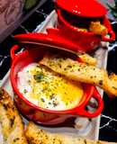 Œufs cocotte au poulet et au cheddar
