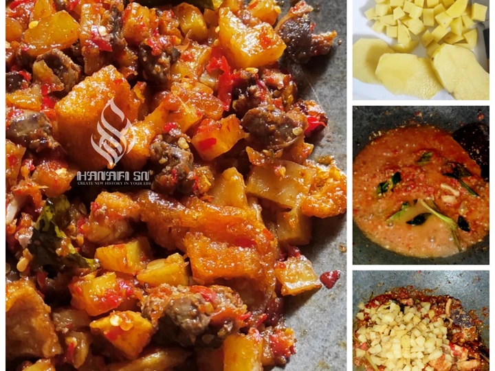 Cara Mudah Membikin Resep  SAMBAL GORENG KENTANG ATI, AMPELA, KRECEK BY HSN yang Bikin Ngiler, Enak Banget