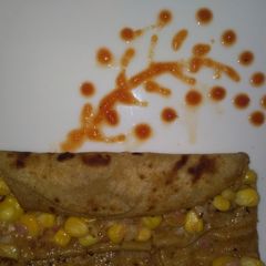 A picture of Corn Parantha Sandwich.