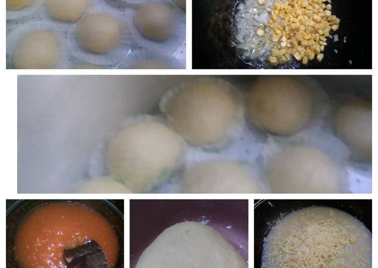 Langkah Mudah untuk Membuat ,Pao kentang isi sayur&amp; keju melted🎗️ Anti Gagal