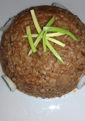 A picture of Tomatoes with Bulgur.