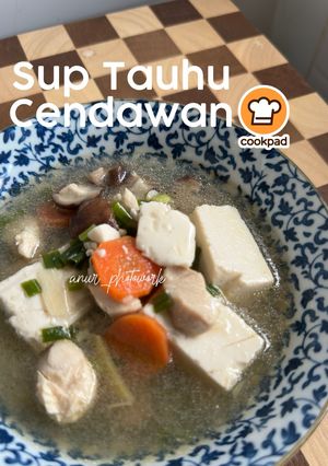 Gambar Sup Tauhu Dengan Cendawan