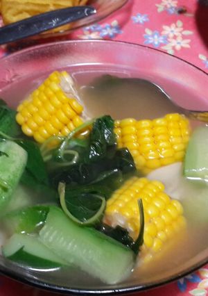 Foto resep Sayur bayam timun jagung