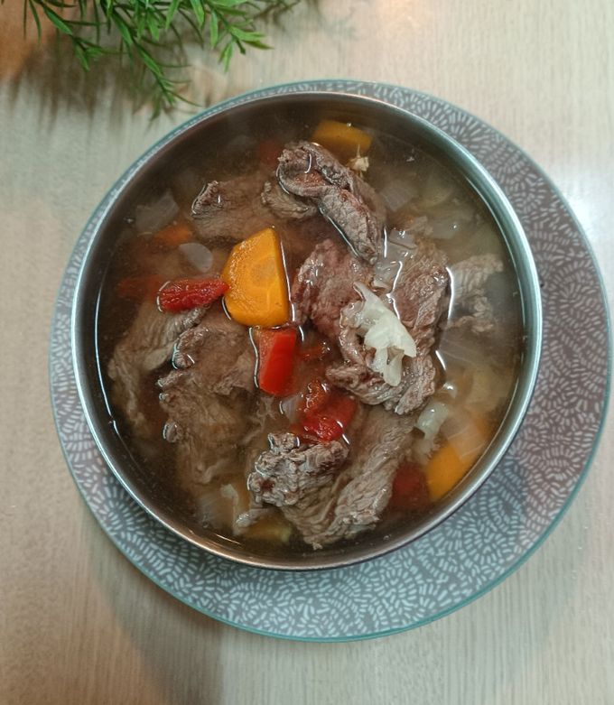蕃茄牛肉湯 的食譜成品照片