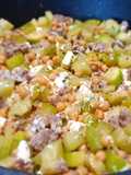 Zucchini-Kichererbsen-Hack-Pfanne