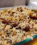 Massor daal (brown lentil) pulao