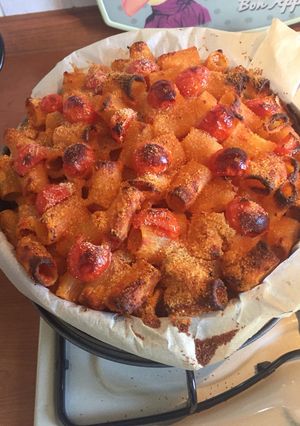 Foto di Pasta al forno con pomodoro e mozzarella