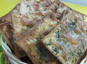 صورة لوصفة خبز بالجبن والثومcheesy garlic bread