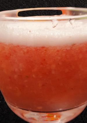 Une photo de Jus de fraises et banane