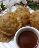 Sweet potato ravioli samosa