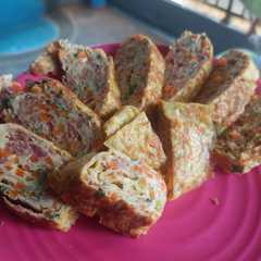 รูปของ Egg Roll Kornet Sayur