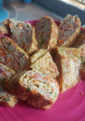 Foto resep Egg Roll Kornet Sayur