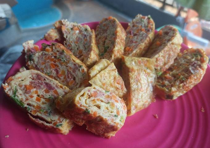 Resep Egg Roll Kornet Sayur yang Lezat Sekali
