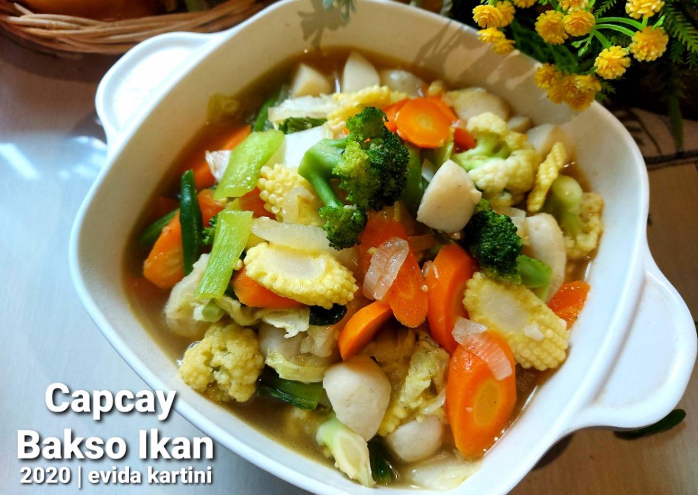 Capcay Bakso Ikan