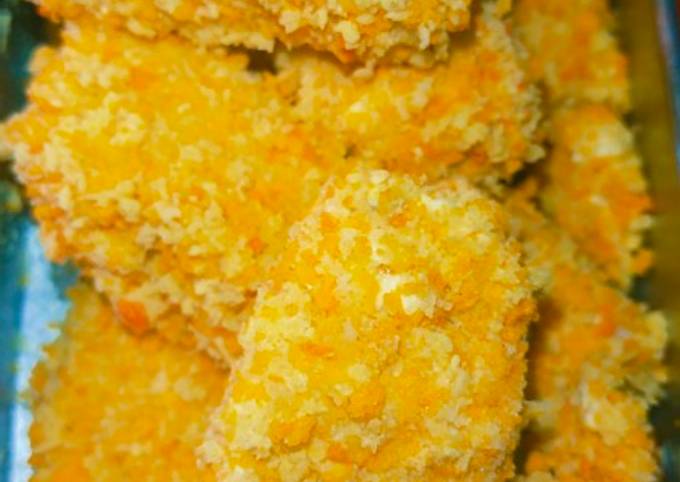 Langkah Mudah untuk Membuat Nugget ayam tahu wortel😋😋😋 Anti Gagal
