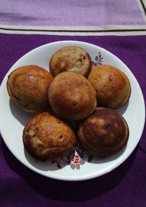 A picture of वैनिला आटा अप्पे केक.