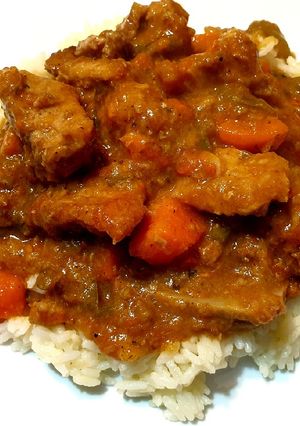 A picture of Pork and Sweet Potatoes Stew.