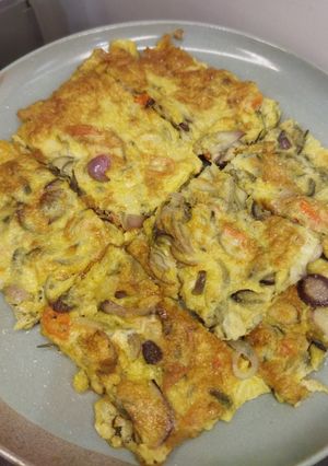 Foto resep Telur dadar bawang