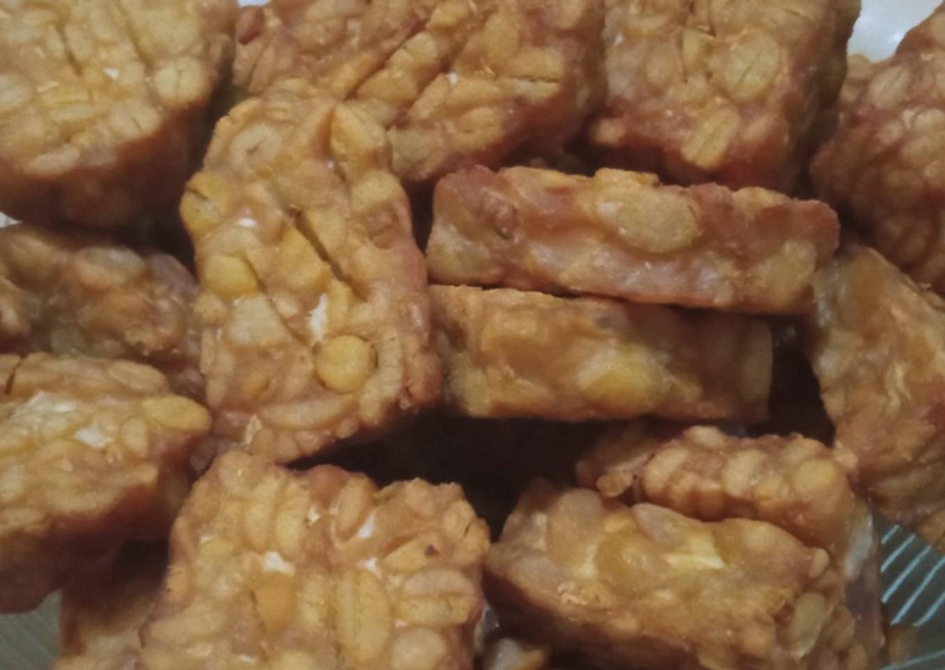 Tempe goreng bumbu bubuk