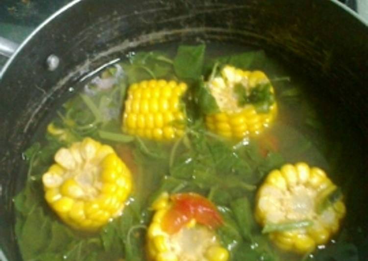  Resep  Sayur  Bening Bayam  dan jagung  Manis Muda  oleh Susie 