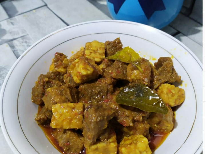 Cara Bikin Rendang daging tempe praktis Yang Mudah