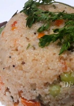A picture of Broken wheat upma.