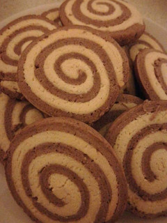 Foto di Biscotti di pasta frolla a spirale