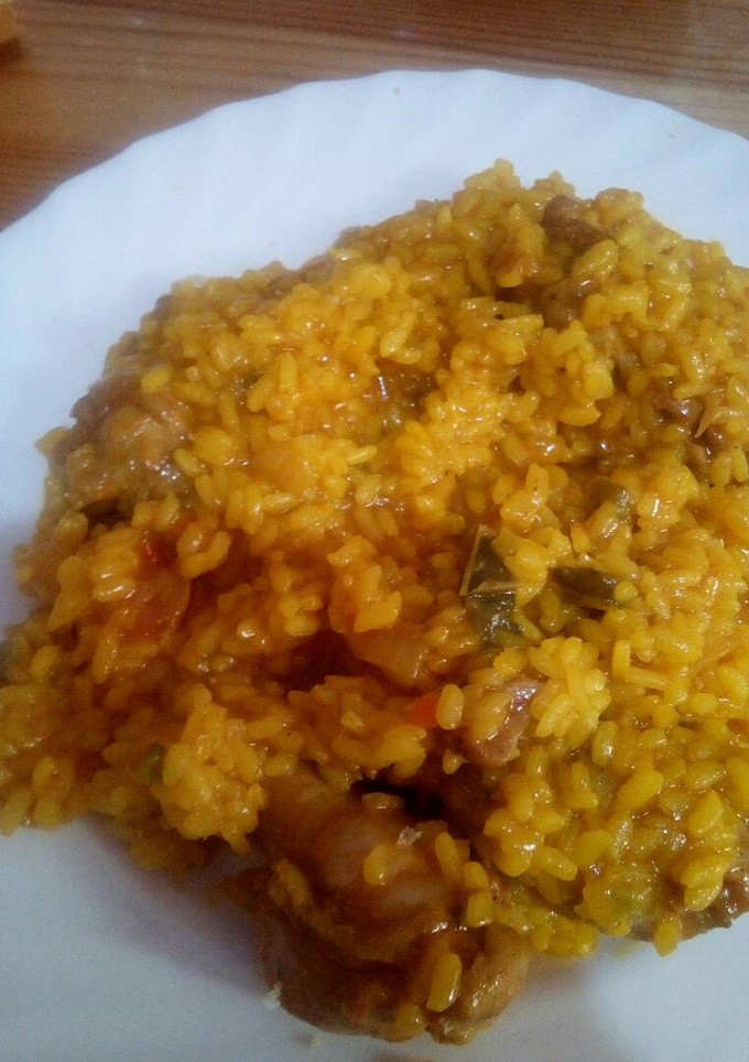 Una foto de Arroz meloso a la barbacoa