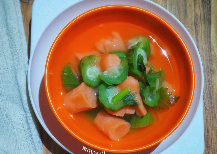 Cara Gampang Membuat Sup Sosis Oyong (menu anak) #304¹⁵ Anti Gagal