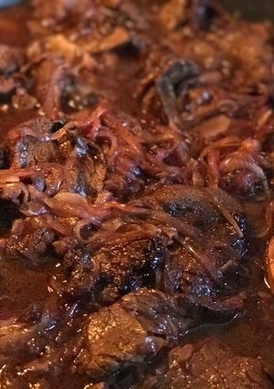 A picture of Bistek Filipino Beef Steak.