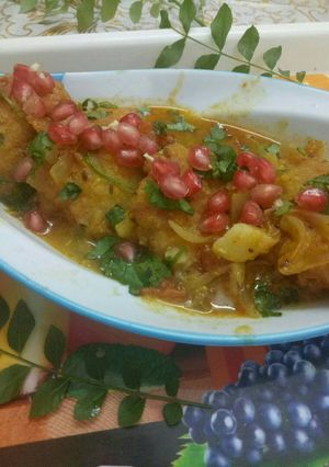 A picture of Sambar Bhajiya.