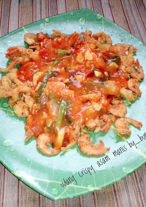 Foto resep Udang Crispy Asam Manis