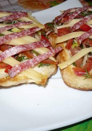 O poză a rețetei Bruschete 😋.