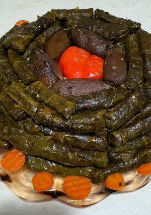 صورة لوصفة 💚 (يالنجي) ورق العنب بالخضراوات والأرز 💚