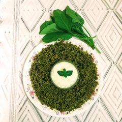 A picture of Palak Rice.
