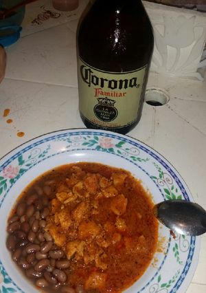 Una foto de Lomo de cerdo en bistec en salsa de jitomate