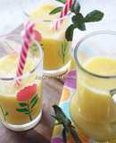 Batido de piña y agua de coco, detox y quemagrasas - Pineapple and coconut water smoothie detox
