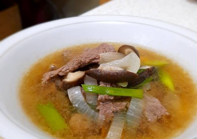 Resep Sup Beef Shitake, Lezat Sekali