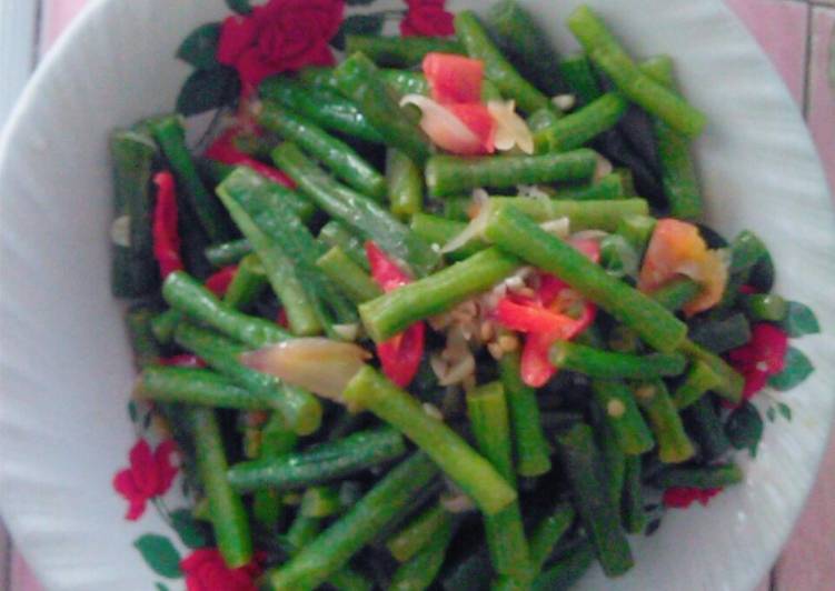 Cara Membuat Tumis Manis Kacang Panjang yang enak